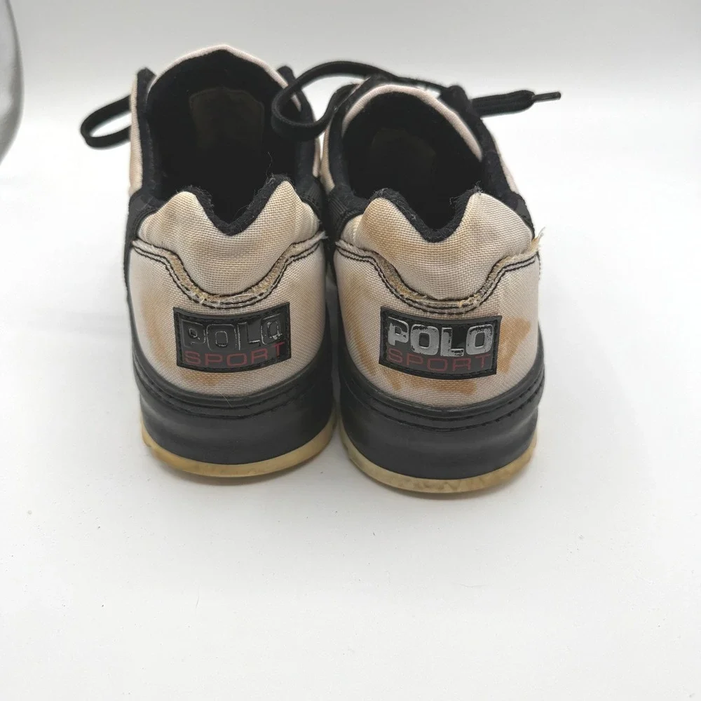 Ralph‎ Lauren Polo Sport Sneakers Mens 11 White Extreme Made in Italy Vintage
